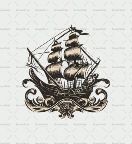 Antikes Piratenschiff